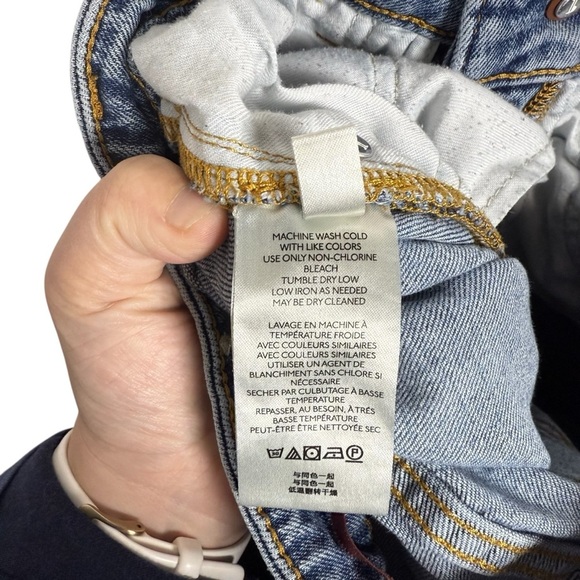 Anthropologie Pilcro The Vintage Straight Jeans in Blue Size 25P - Picture 9 of 10